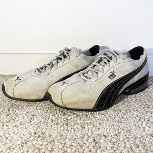 Puma Cell Turin Grey/Black Suede Athletic Shoes